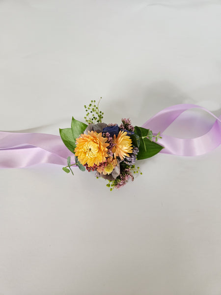 Dried Floral Wrist Corsage