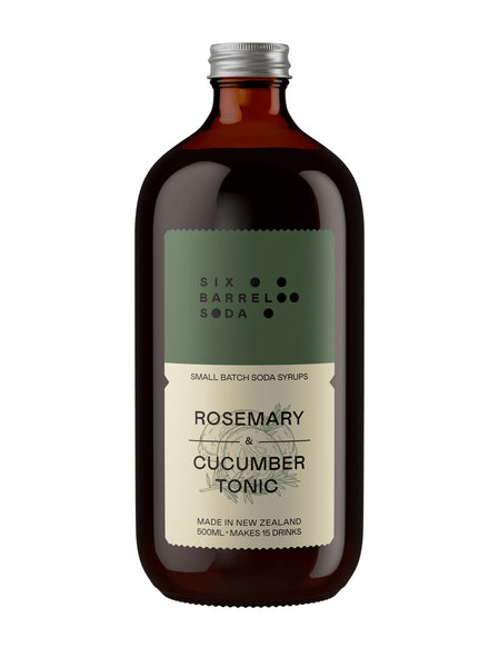 Rosemary + Cucumber Tonic Syrup - Six Barrel Soda Company